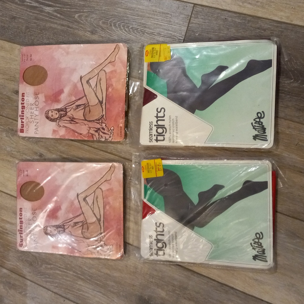 4 Pair Vintage Panty Hose/Tights